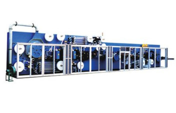 Full servo one-time reusable baby diaper machine economical sanitary napkin pad making machine