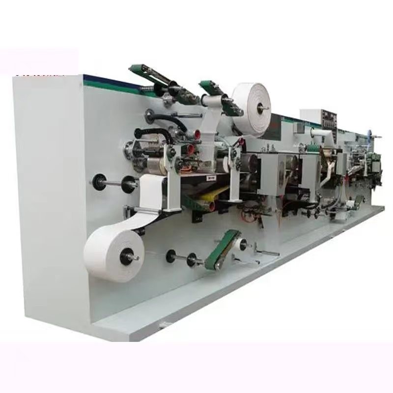 Cheap half full servo automatically using adult baby diaper pad sanitary napkin machine production line